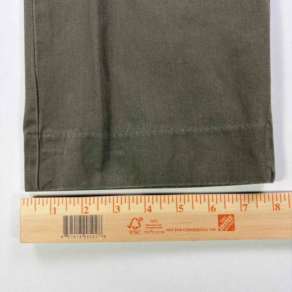 Bills Khakis M3 Trim Fit Chinos Mens 34 Olive Green Made in USA Vintage Pants
